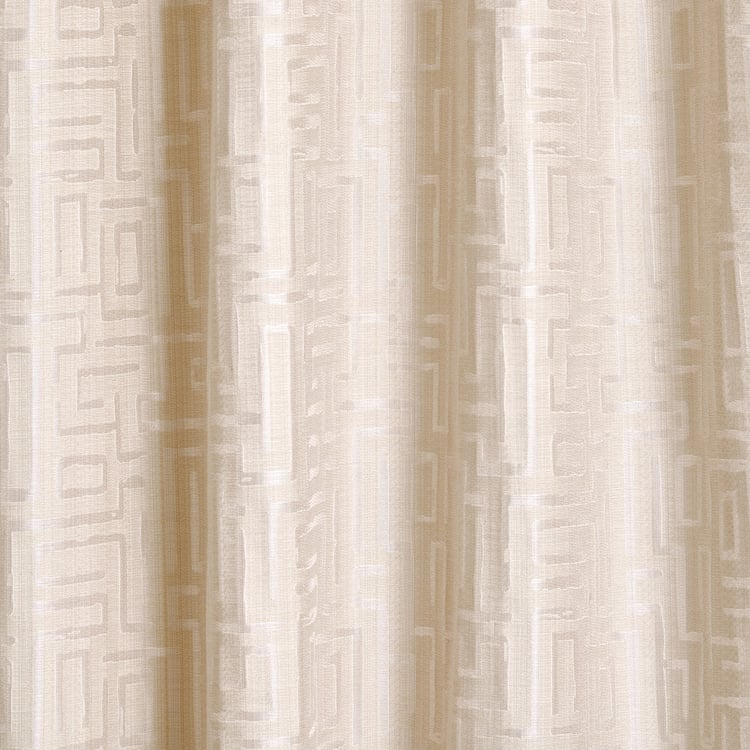 Morris Maze Set of 2 Jacquard Room Darkening Window Curtains