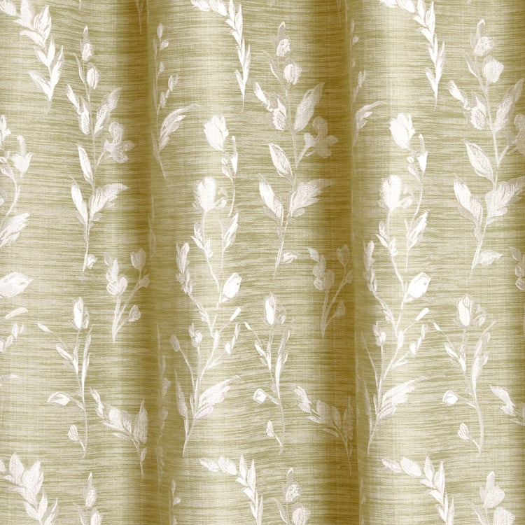 Morris Petaline Set of 2 Jacquard Room Darkening Door Curtains