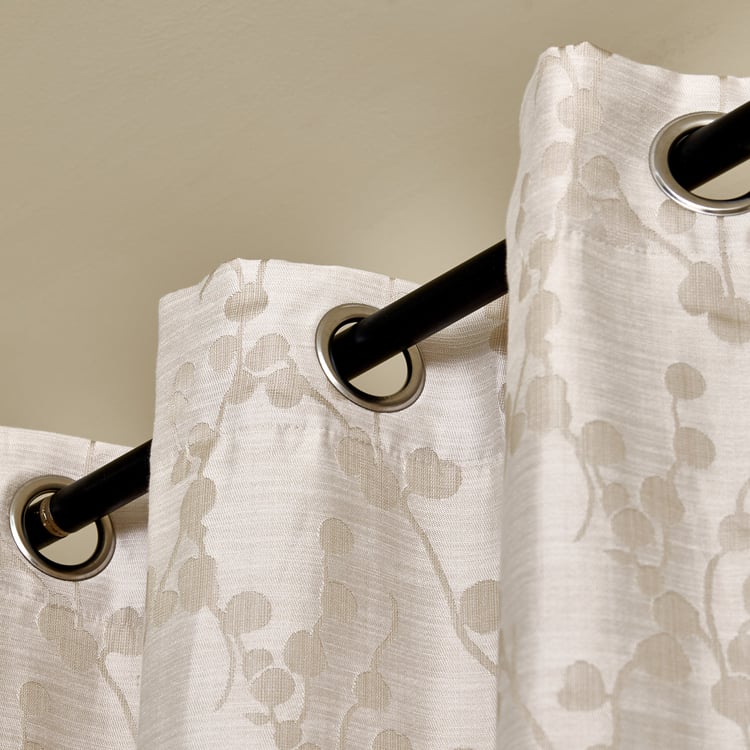 Morris Tendril Set of 2 Jacquard Room Darkening Window Curtains