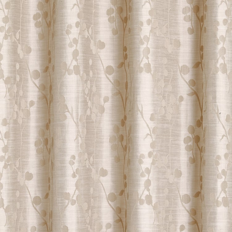 Morris Tendril Set of 2 Jacquard Room Darkening Window Curtains