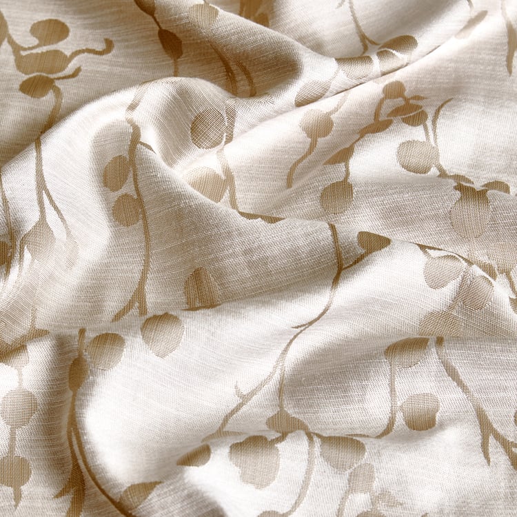Morris Tendril Set of 2 Jacquard Room Darkening Window Curtains