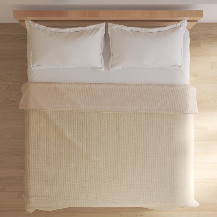 Botanica Verano Cotton Reversible Double Bed Cover