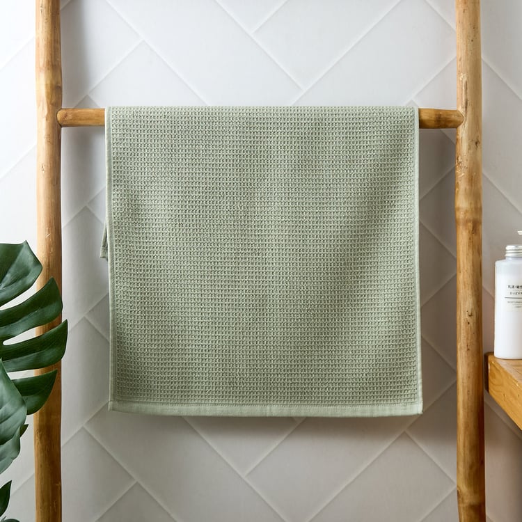 Mekong Raavi Waffle Cotton Hand Towels - 60x40cm