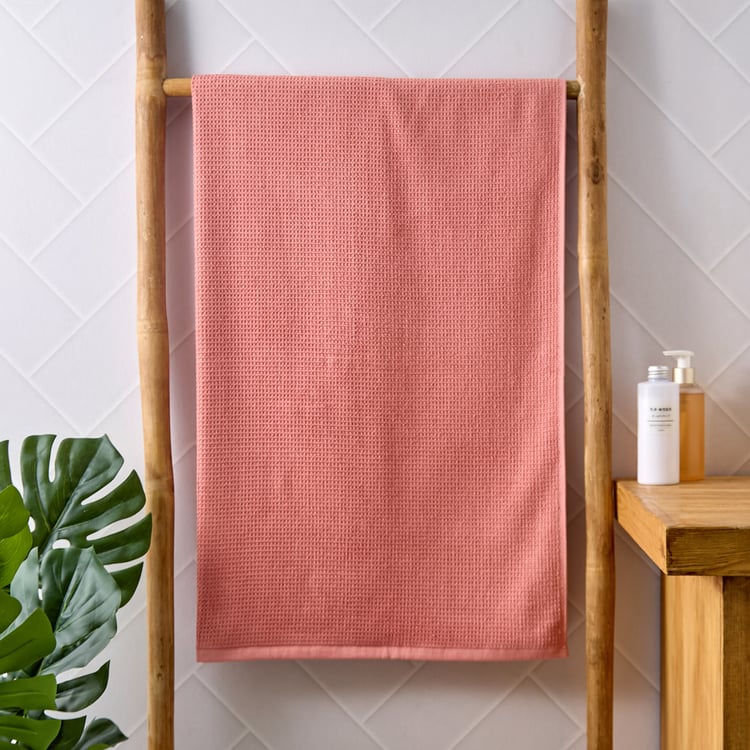 Mekong Raavi Waffle Cotton Bath Towel - 140x70cm