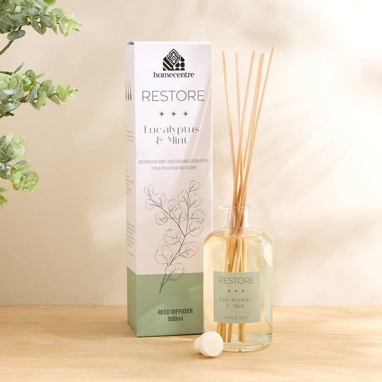 Adriana Restore Eucalyptus and Mint Reed Diffuser Set