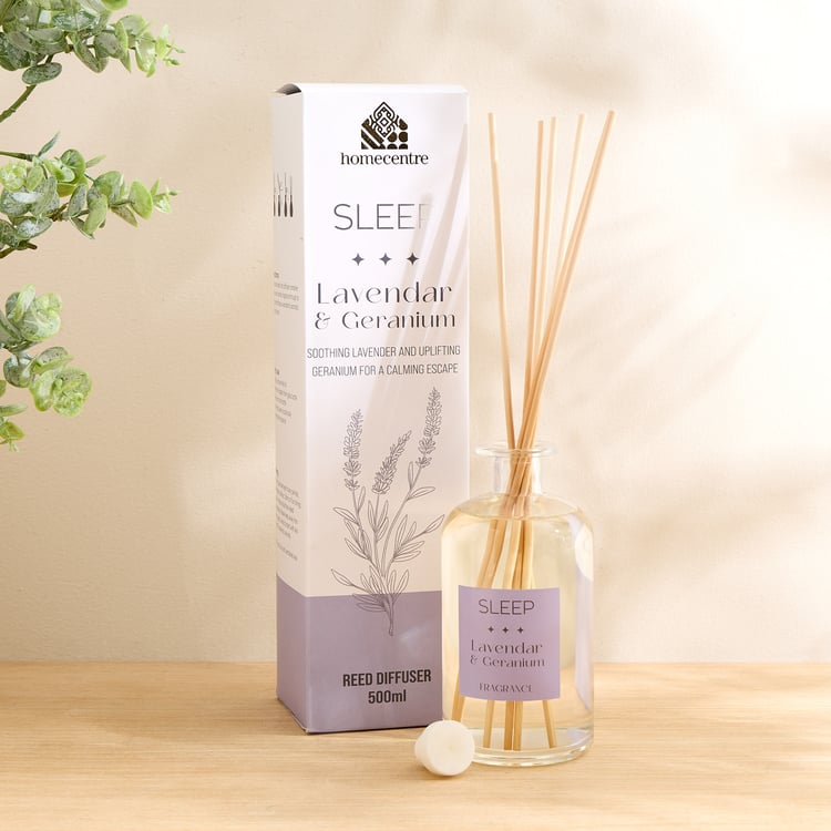 Adriana Sleep Lavender and Geranium Reed Diffuser Set