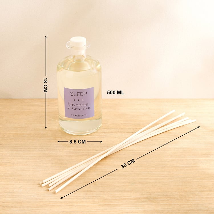 Adriana Sleep Lavender and Geranium Reed Diffuser Set