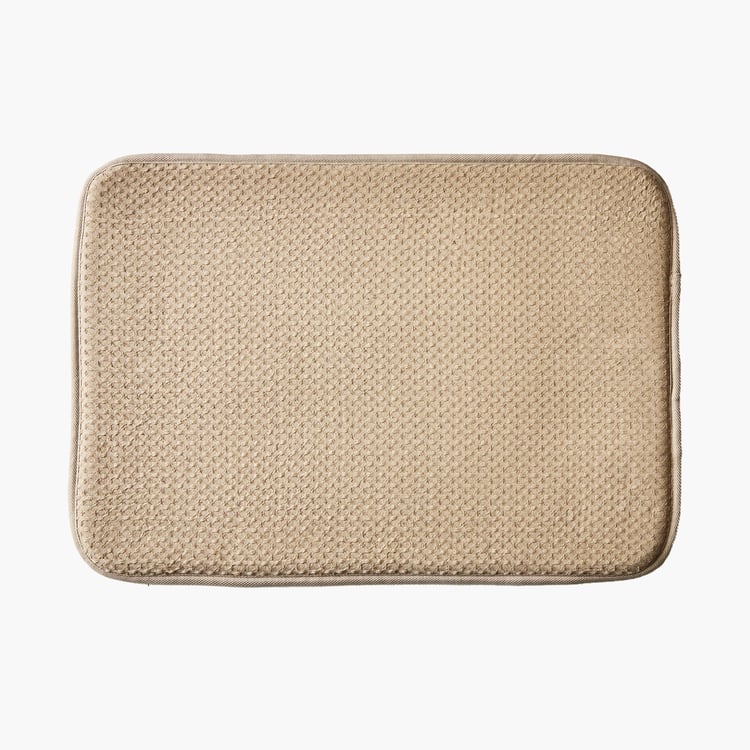 Fiesta Dots Memory Foam Waffle Anti-Slip Bath Mat - 60x40cm