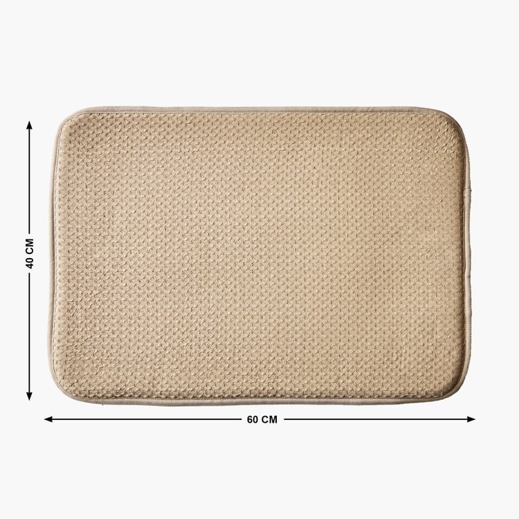 Fiesta Dots Memory Foam Waffle Anti-Slip Bath Mat - 60x40cm