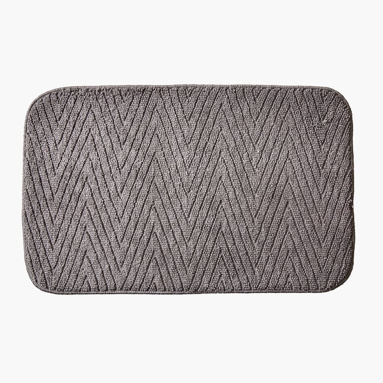 Fiesta Dots Memory Foam Chevron Anti-Slip Bath Mat - 80x50cm