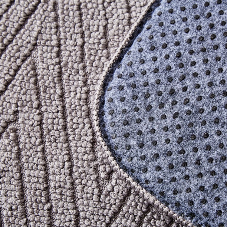 Fiesta Dots Memory Foam Chevron Anti-Slip Bath Mat - 80x50cm