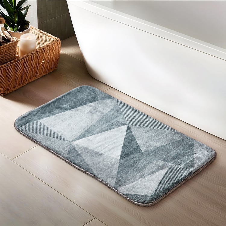 Fiesta Dots Memory Foam Printed Anti-Slip Bath Mat - 80x50cm