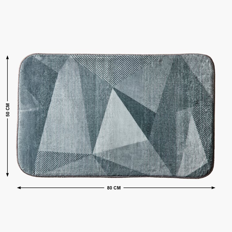 Fiesta Dots Memory Foam Printed Anti-Slip Bath Mat - 80x50cm
