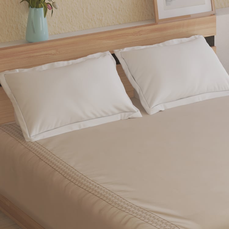 Opulence Accent Cotton Embroidered Double Duvet Cover