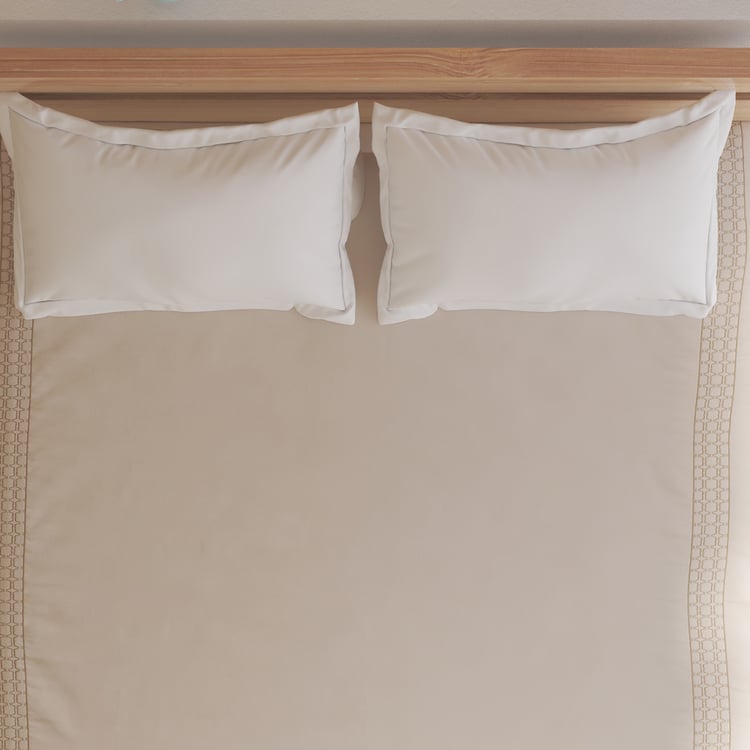 Opulence Accent Cotton Embroidered Double Duvet Cover