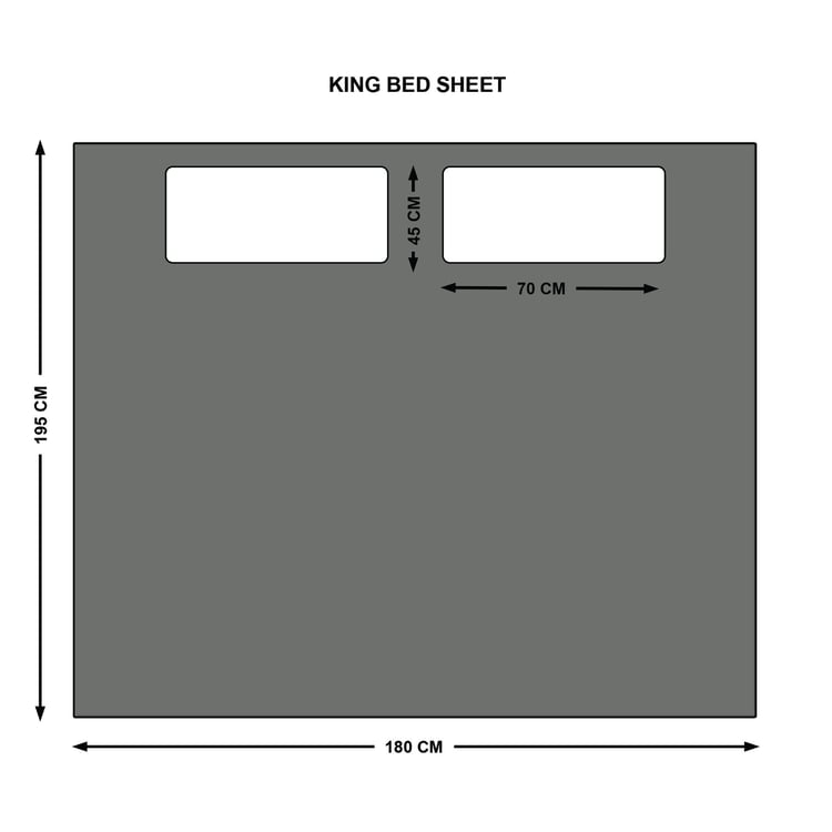 Opulence Pique Cotton 300TC 3Pcs King Fitted Bedsheet Set