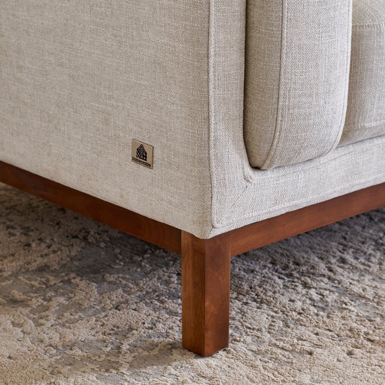 Lansbury NXT Fabric 3-Seater Sofa with Cushions - Beige