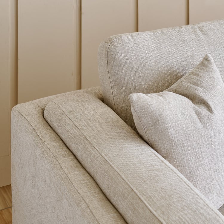 Lansbury NXT Fabric 3-Seater Sofa with Cushions - Beige
