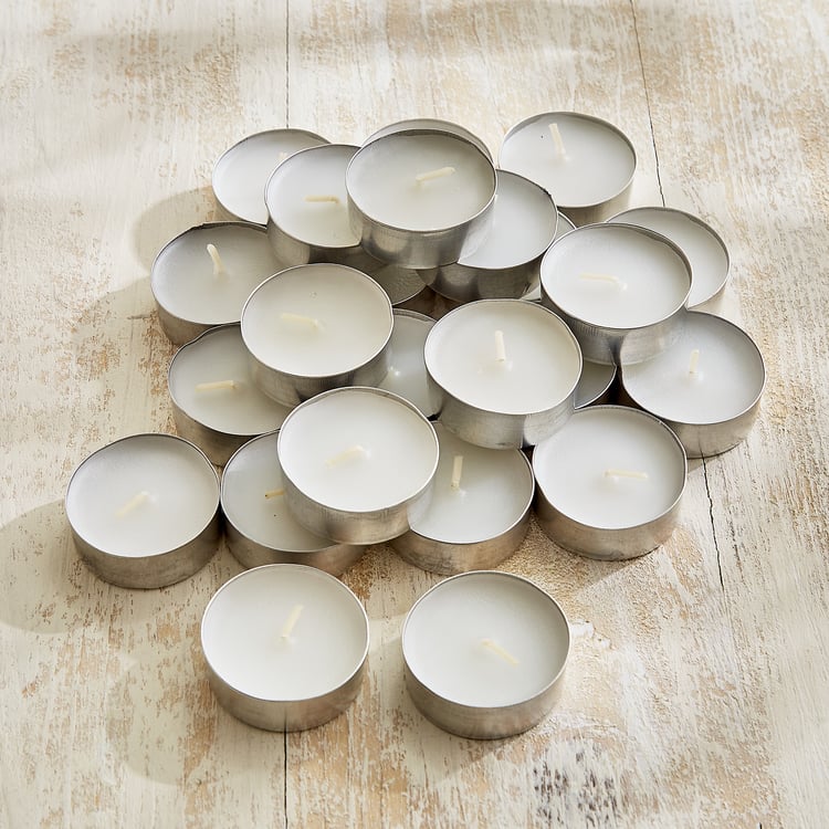 Utopia Refresh Bouquet Set of 24 White Musk and Warm Vanilla Scented T-Light Candles