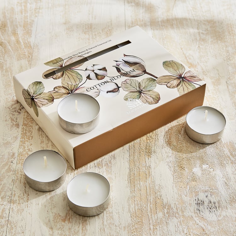 Utopia Refresh Bouquet Set of 24 Cotton Blossom Scented T-Light Candles