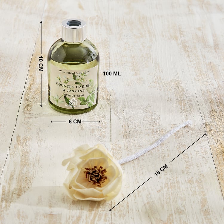 Utopia Refresh Bouquet Country Garden and Jasmine Reed Diffuser with Sola Flower