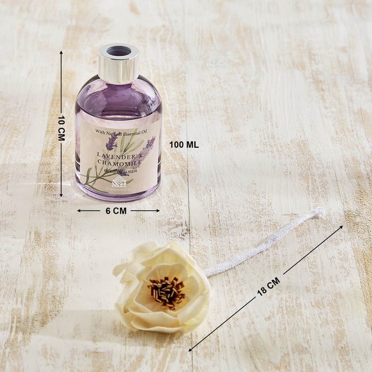 Utopia Refresh Bouquet Lavender and Chamomile Reed Diffuser with Sola Flower
