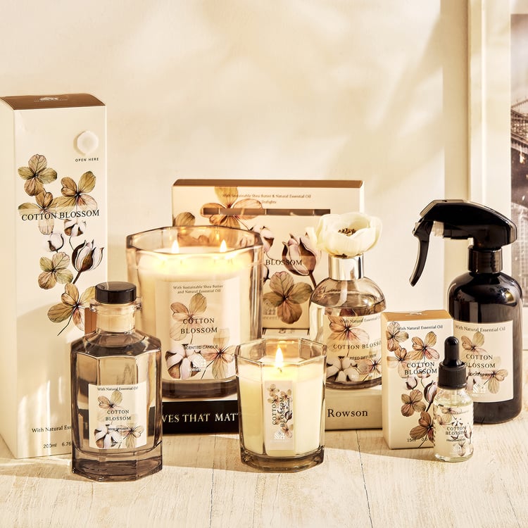 Utopia Refresh Bouquet Cotton Blossom Reed Diffuser with Sola Flower