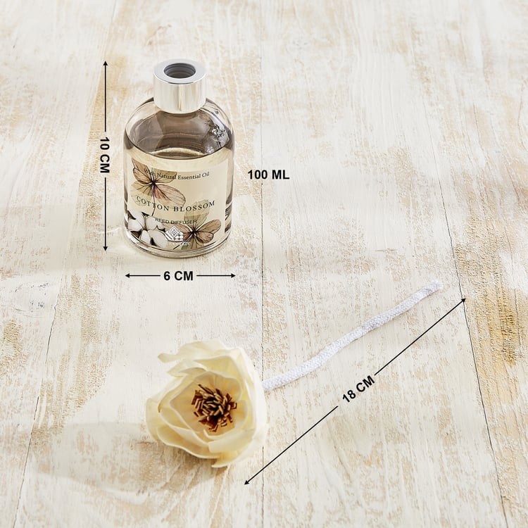 Utopia Refresh Bouquet Cotton Blossom Reed Diffuser with Sola Flower