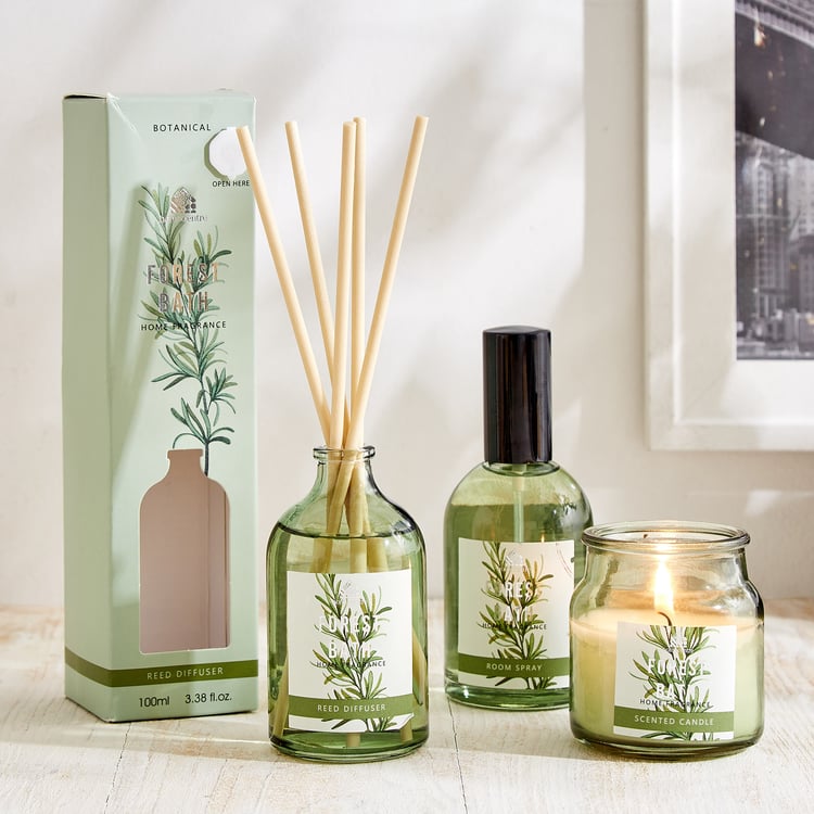 Garnet Serene Botany Forest Bath Reed Diffuser Set