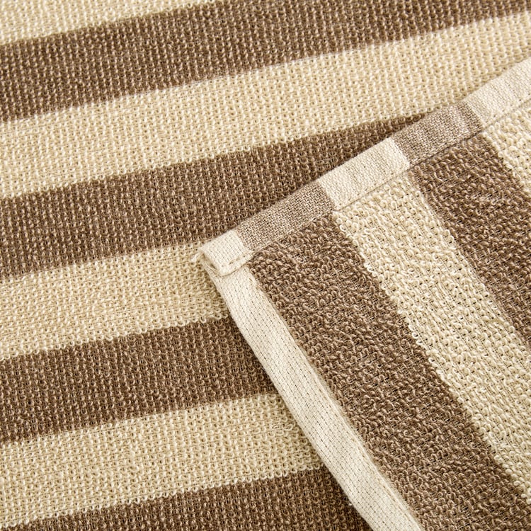 Fervid Sundried Set of 5 Cotton Striped Dish Towel