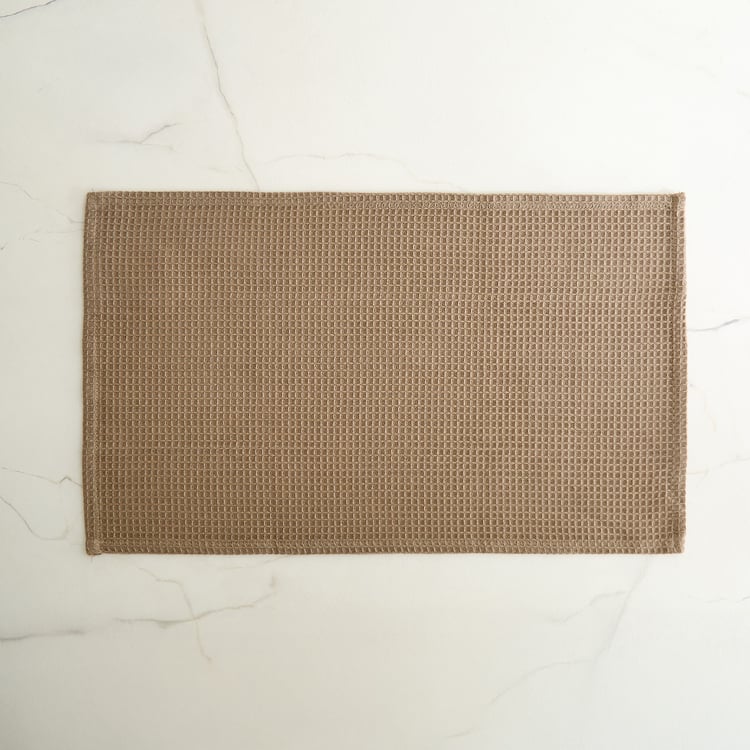 Fervid Waffle Sundried Set of 5 Cotton Dish Towels