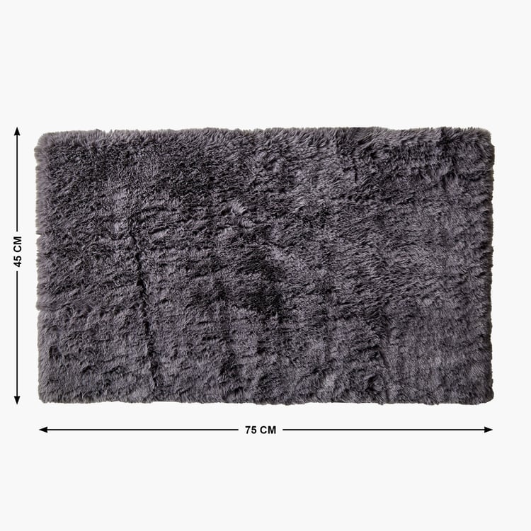 Fiesta Ruffle Memory Foam Fur Anti-Slip Bath Mat - 75x45cm
