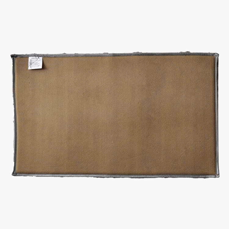 Fiesta Ruffle Memory Foam Fur Anti-Slip Bath Mat - 75x45cm