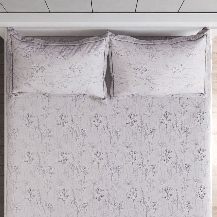 Onyx Rio Cotton 180TC Printed 3Pcs King Fitted Bedsheet Set