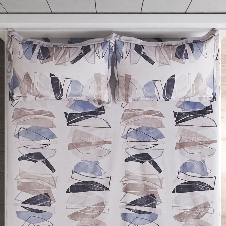 Onyx Berlin Cotton 180TC Printed 3Pcs Super King Bedsheet Set