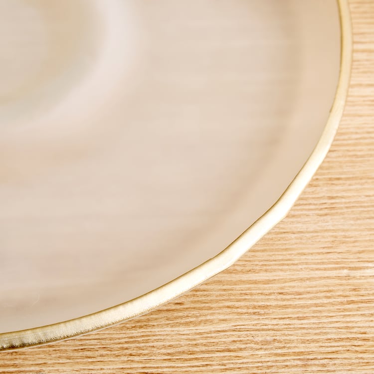 Frostra Hernan Frosted Glass Chip and Dip Platter