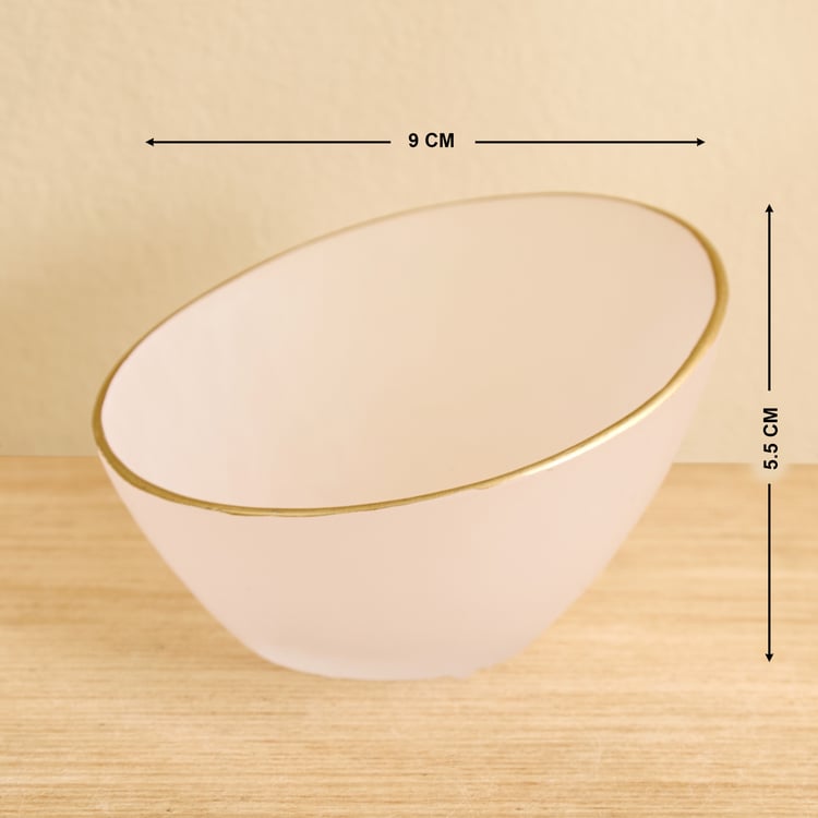 Frostra Hernan Set of 5 Frosted Glass Pudding Set