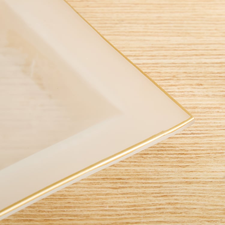 Frostra Hernan Frosted Glass 3 Partition Serving Platter - 40.5x15cm