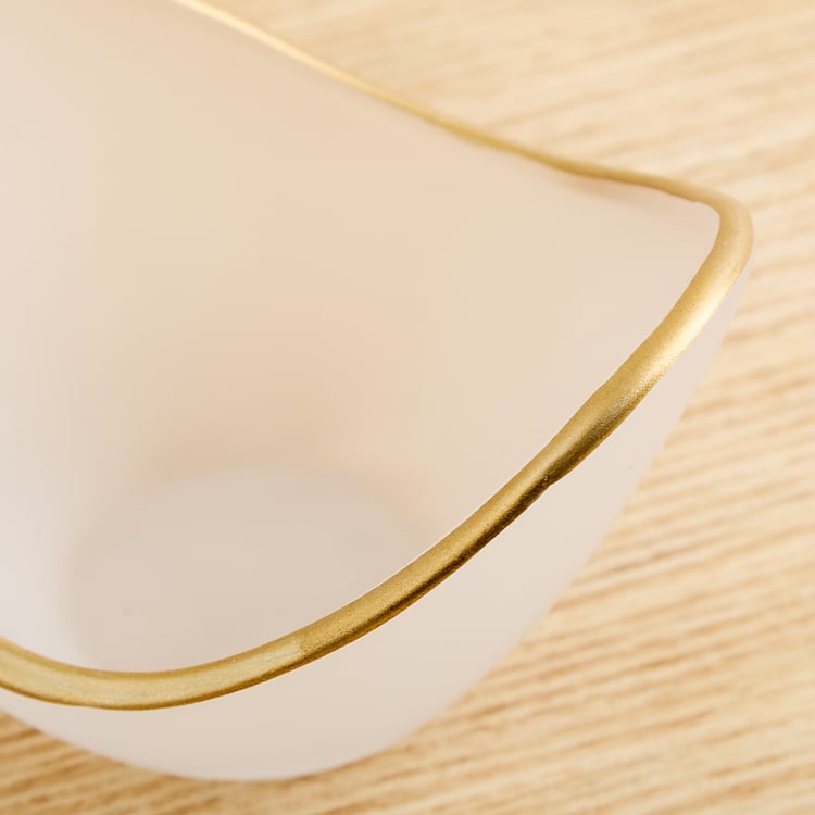 Frostra Hernan Set of 3 Glass Snack Bowls with Platter