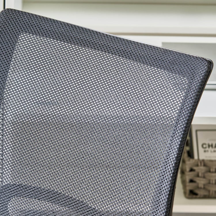 Yuva Afro Mesh Mid Back Office Chair - Black