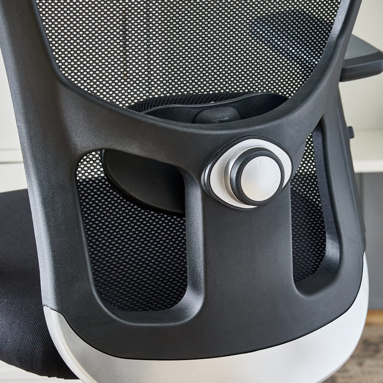 Yuva Jade Mesh Mid Back Office Chair - Black