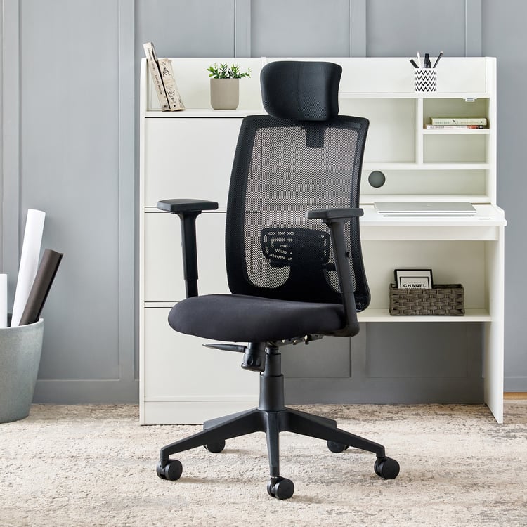 Yuva Breathe Mesh High Back Office Chair - Black