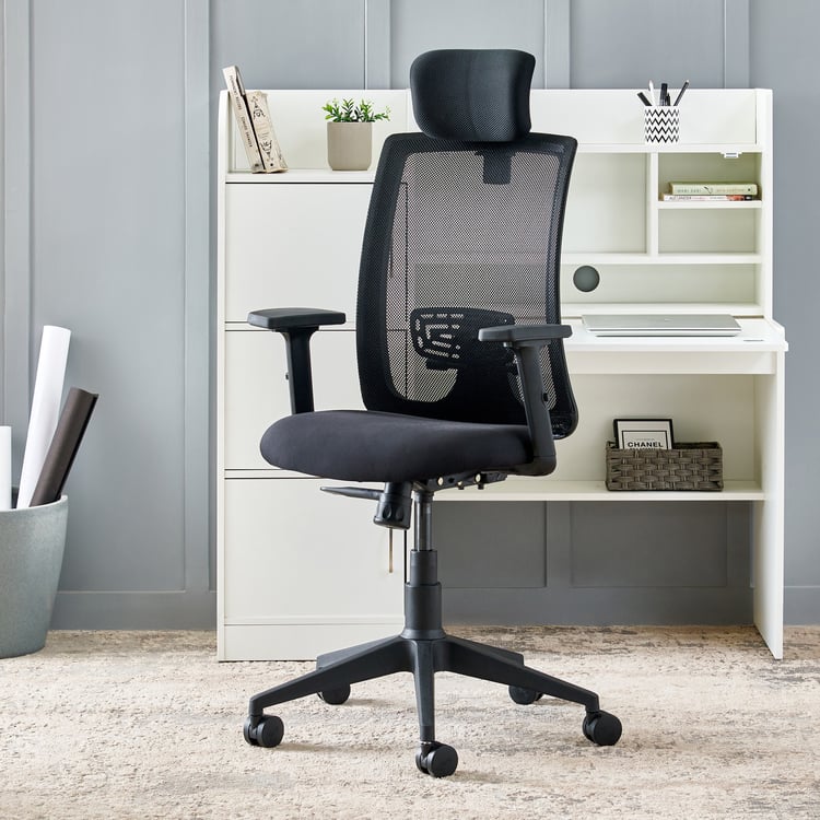 Yuva Breathe Mesh High Back Office Chair - Black