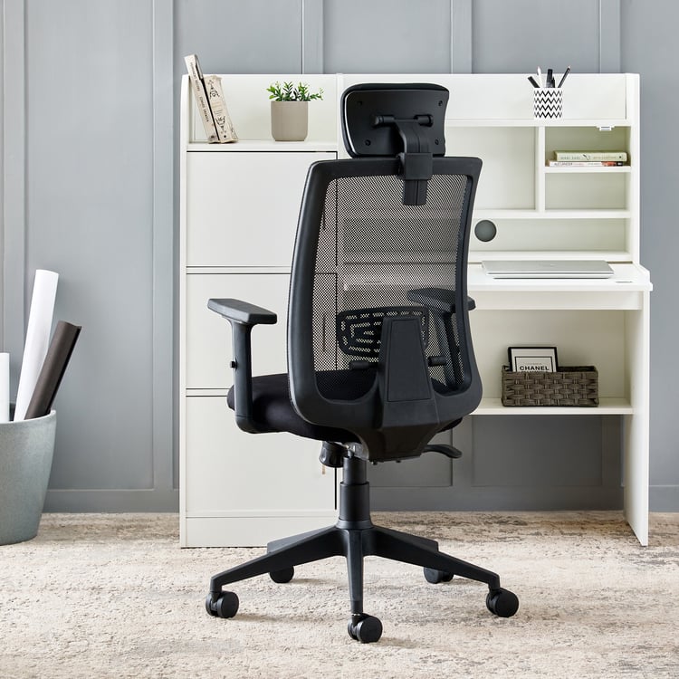 Yuva Breathe Mesh High Back Office Chair - Black