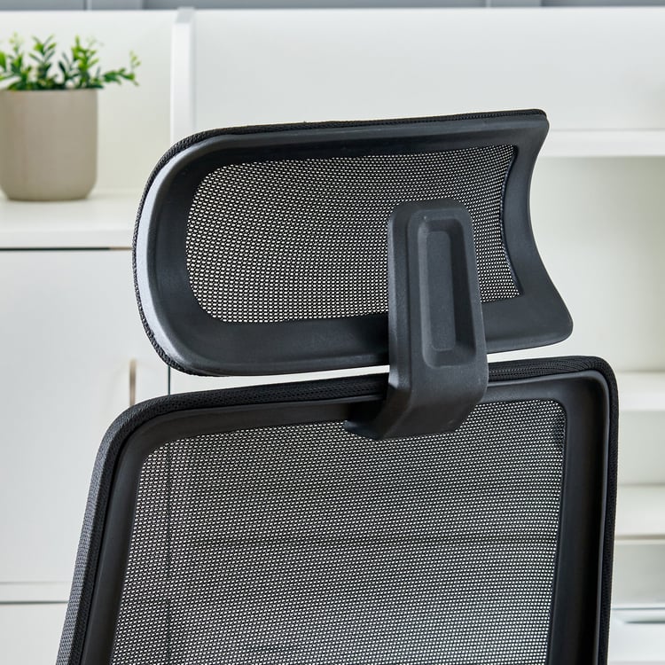 Yuva Eiffel Mesh High Back Office Chair - Black