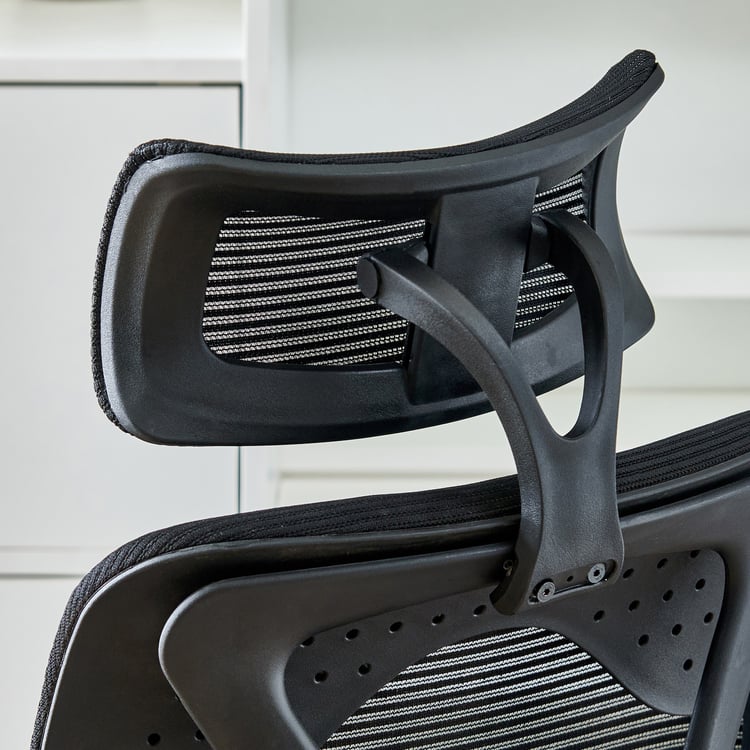 Yuva Ergolux Mesh High Back Office Chair - Black