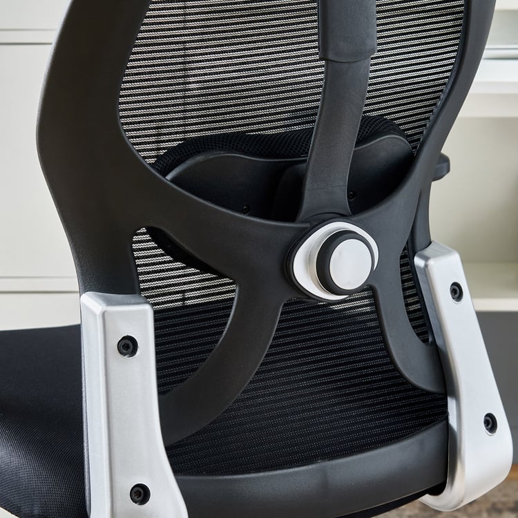 Yuva Zenith Mesh High Back Office Chair - Black