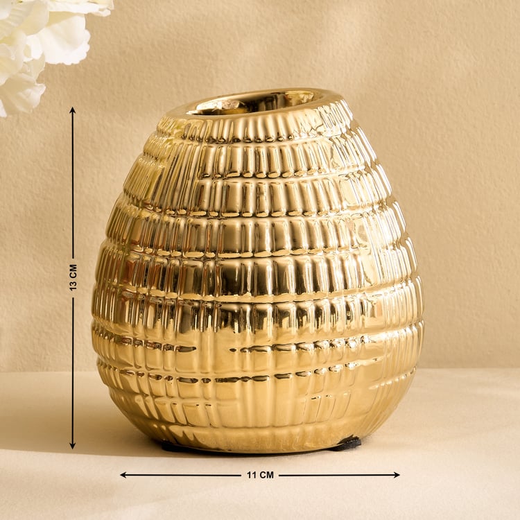 Stellar Celestial Orel Porcelain Ribbed Votive Candle Holder