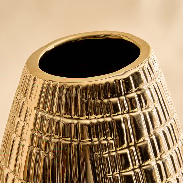 Stellar Celestial Orel Porcelain Ribbed Vase
