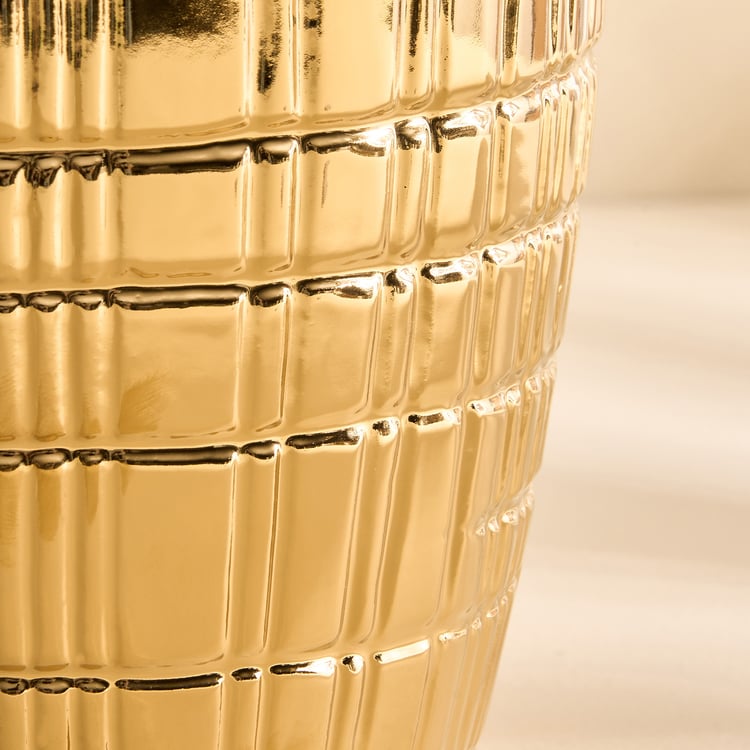 Stellar Celestial Orel Porcelain Ribbed Vase